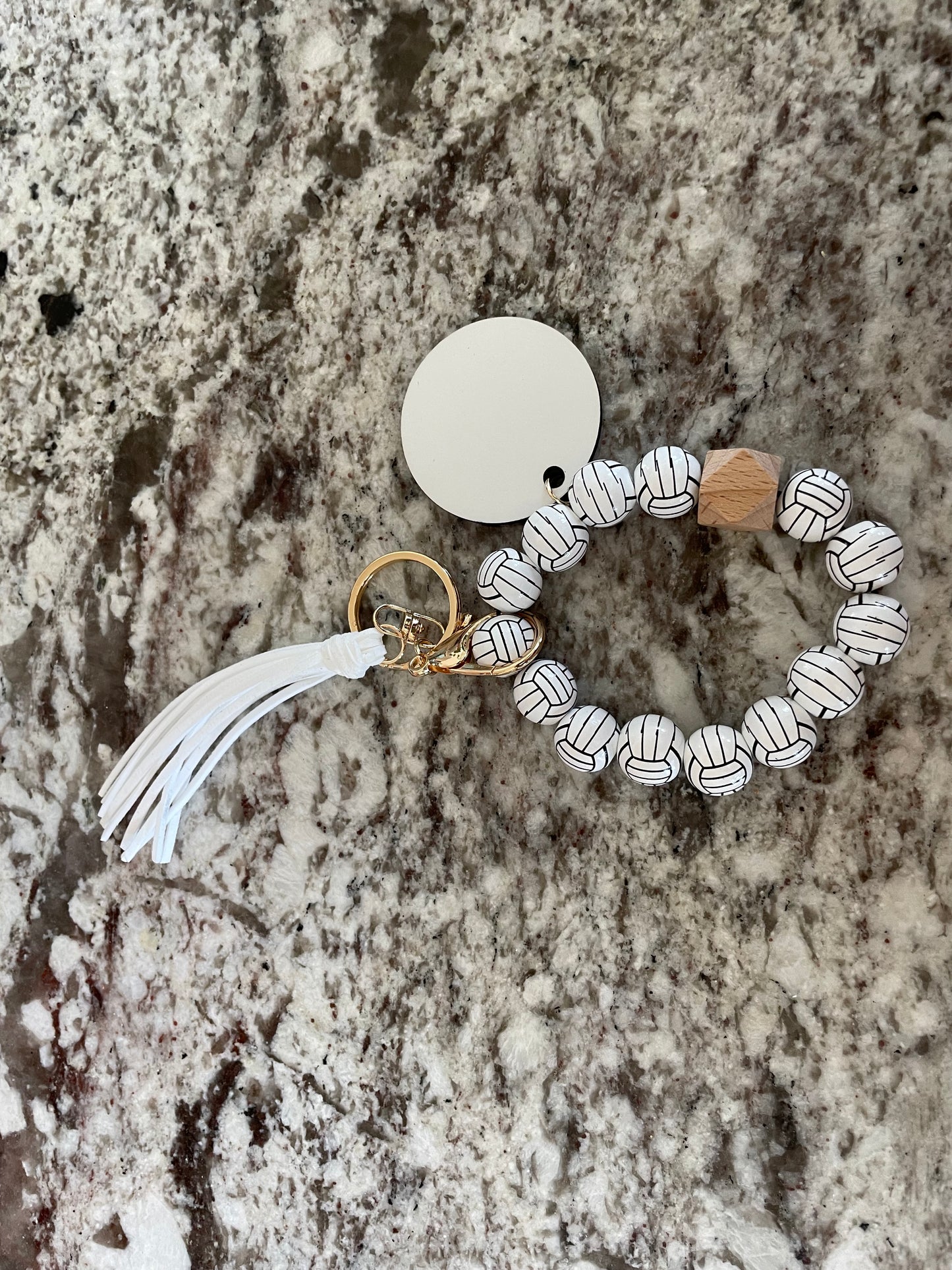 Volleyball Bracelet Keychain