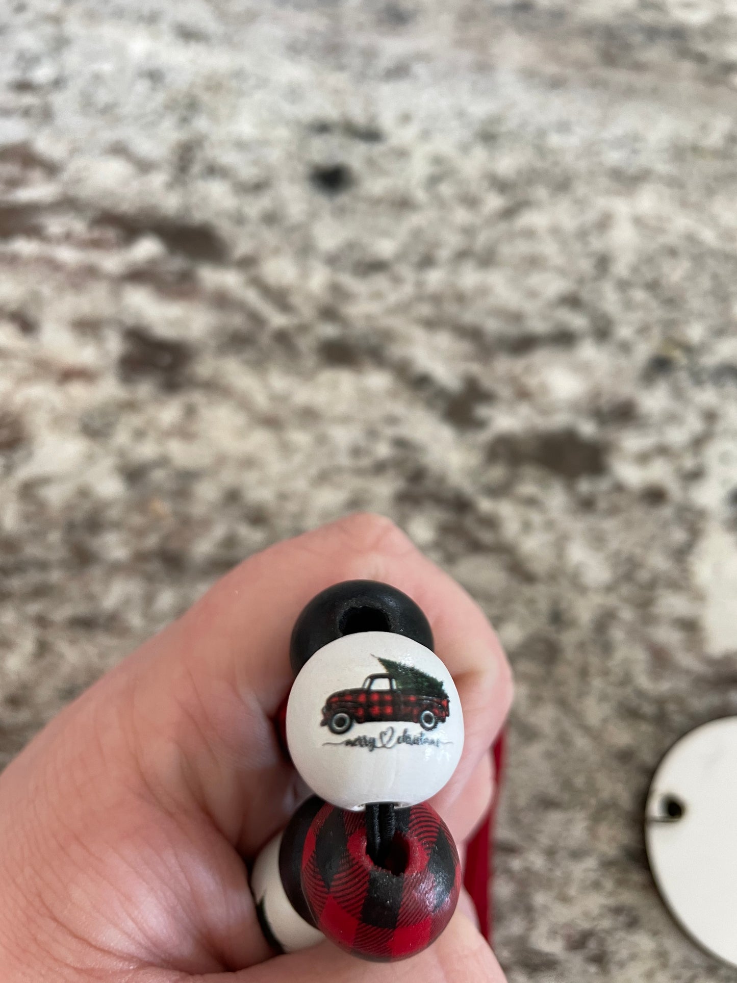 Christmas bracelet keychain