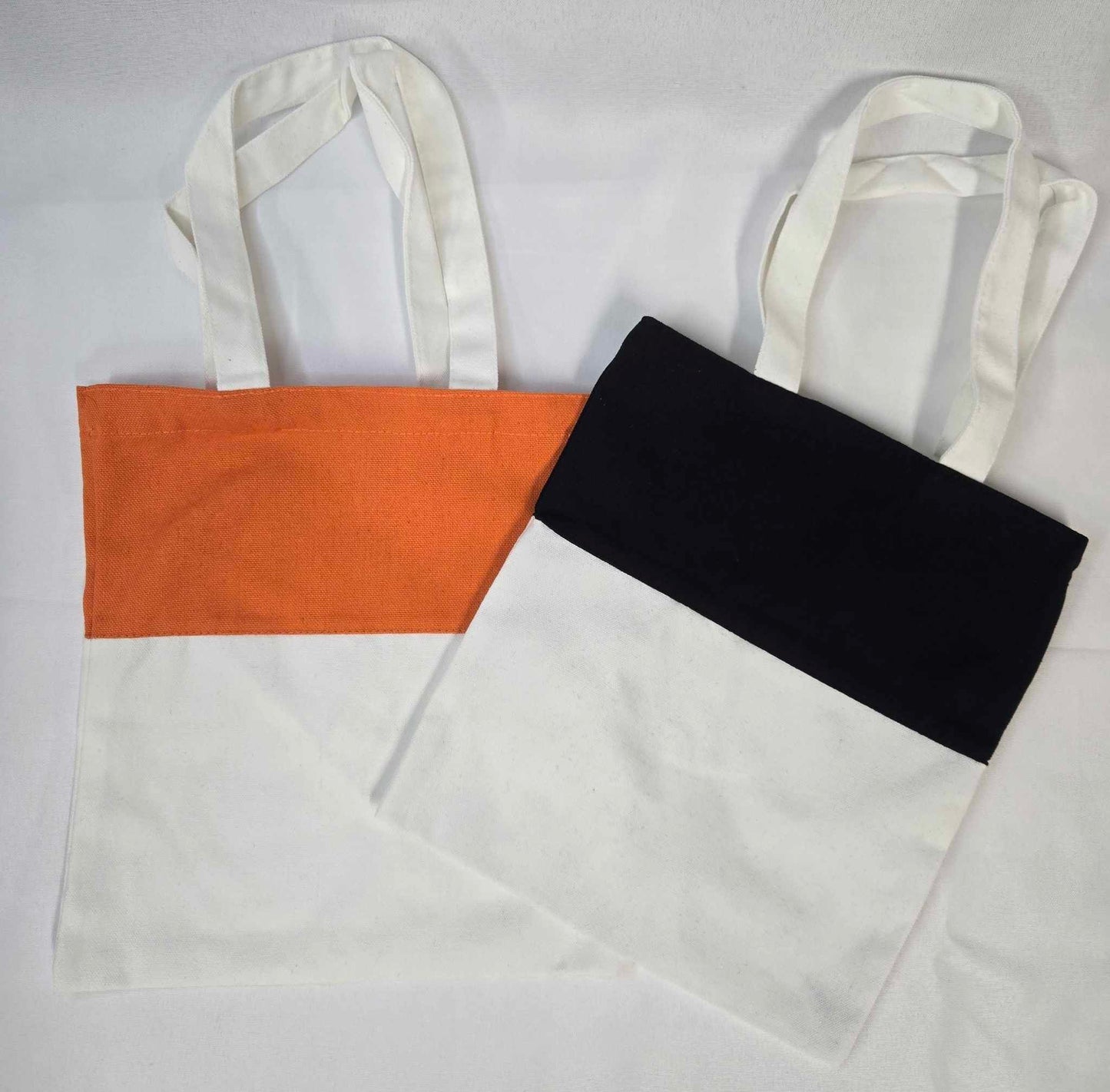 Black and Orange Totes Blank