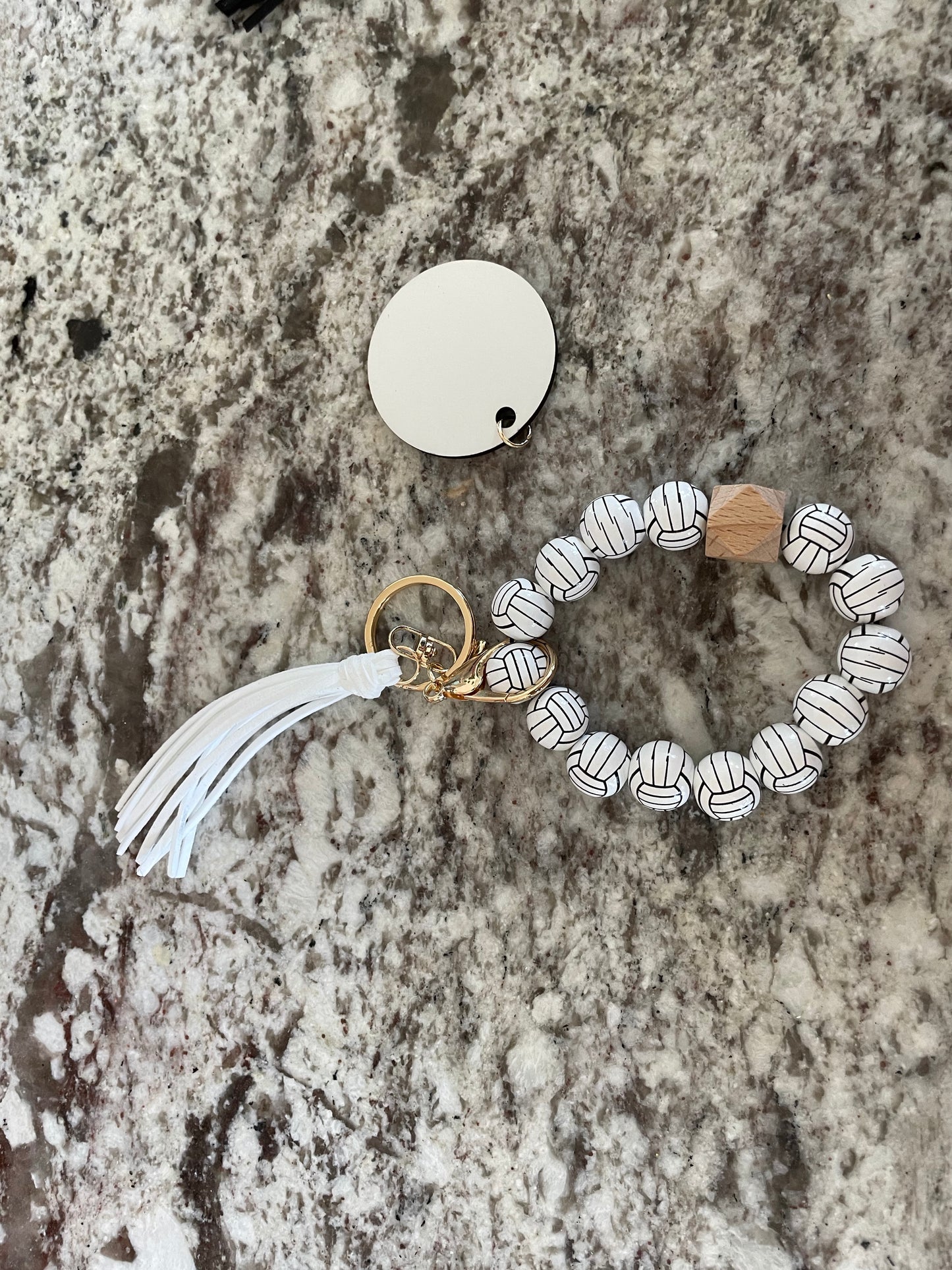 Volleyball Bracelet Keychain
