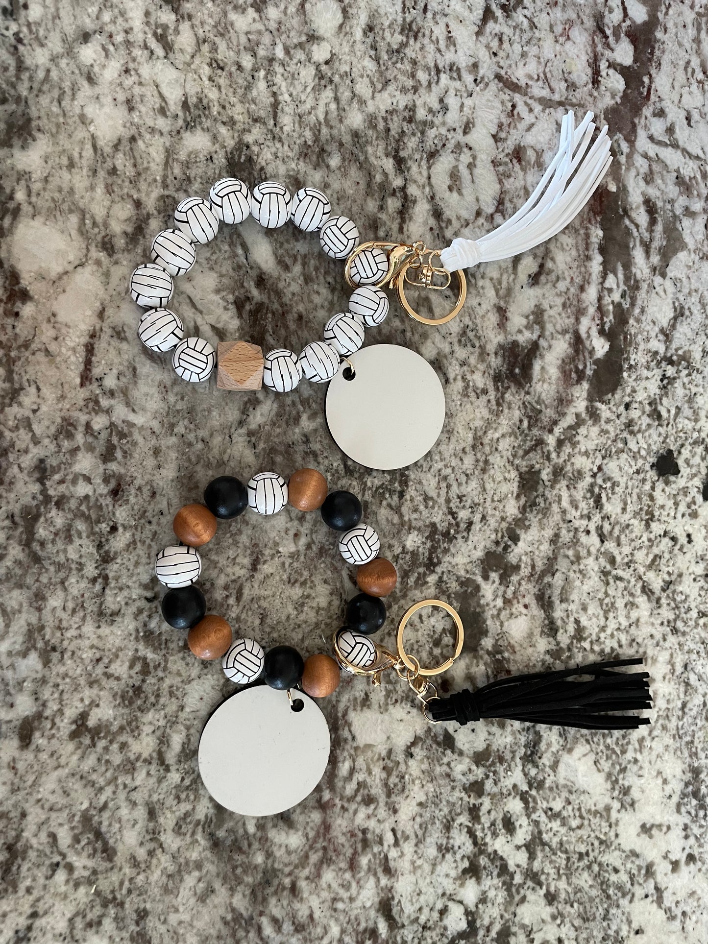 Volleyball Bracelet Keychain