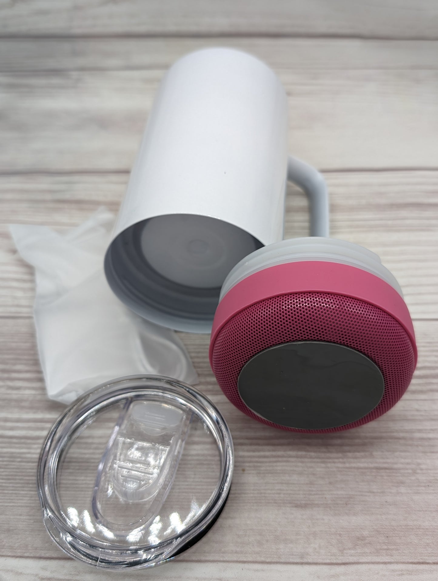 15oz Speaker Tumbler with Handle - Blank for Sublimation