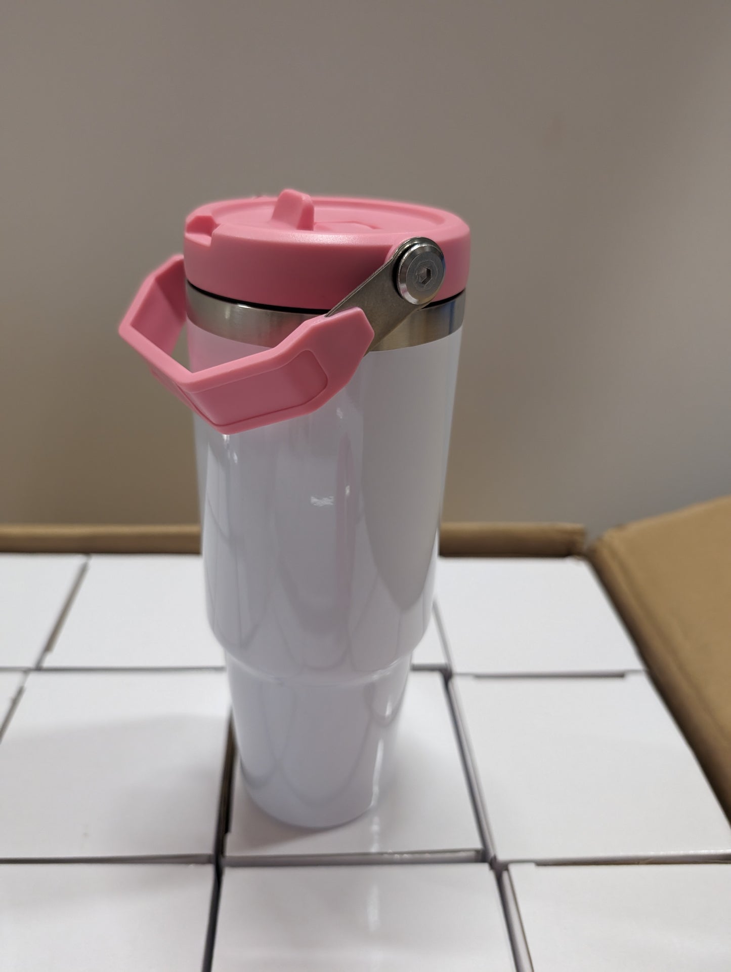 30oz Colored Tumblers with Handles - Blank for Sublimation