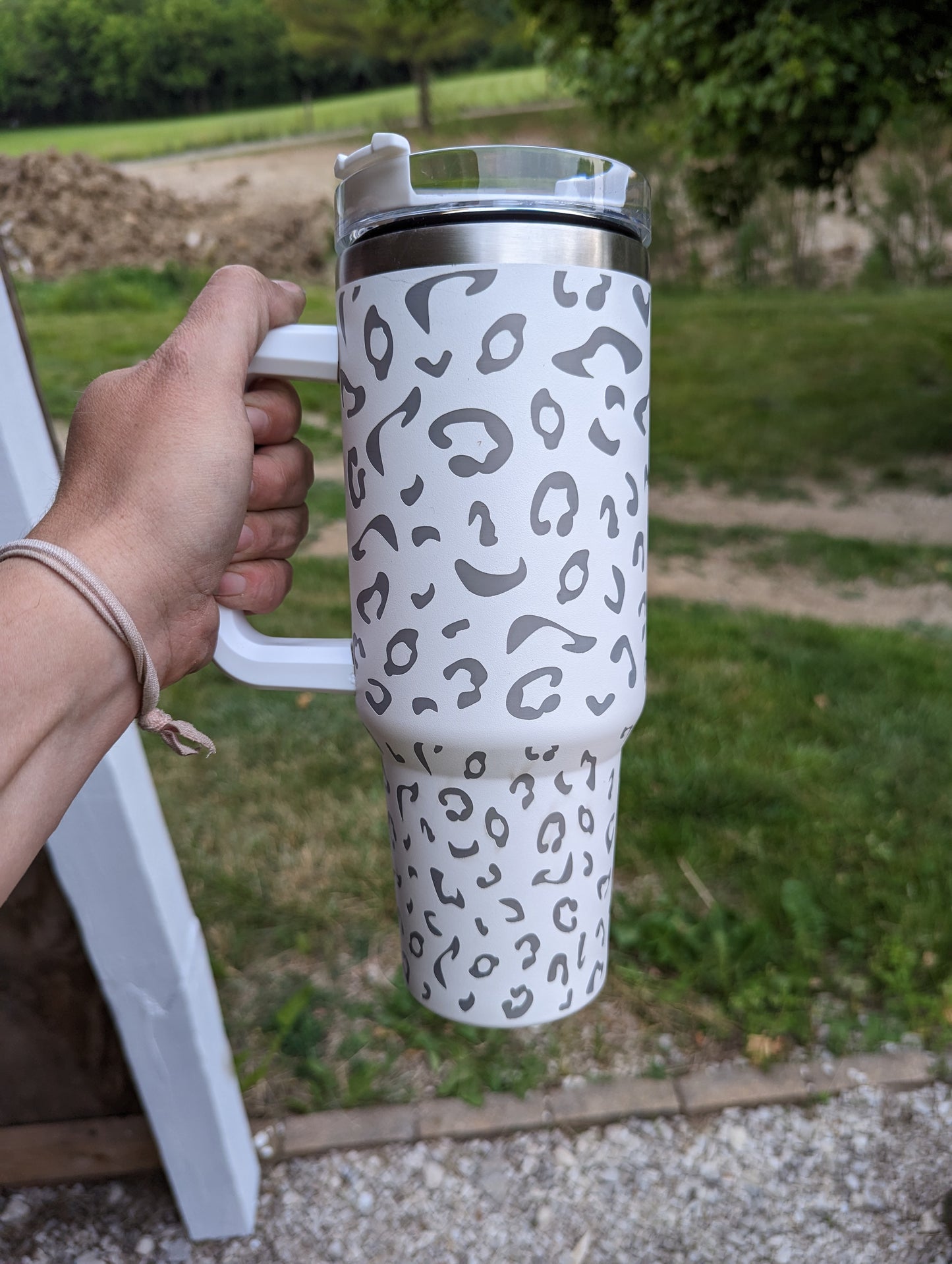 40oz Laser Engraved Animal Print Tumblers