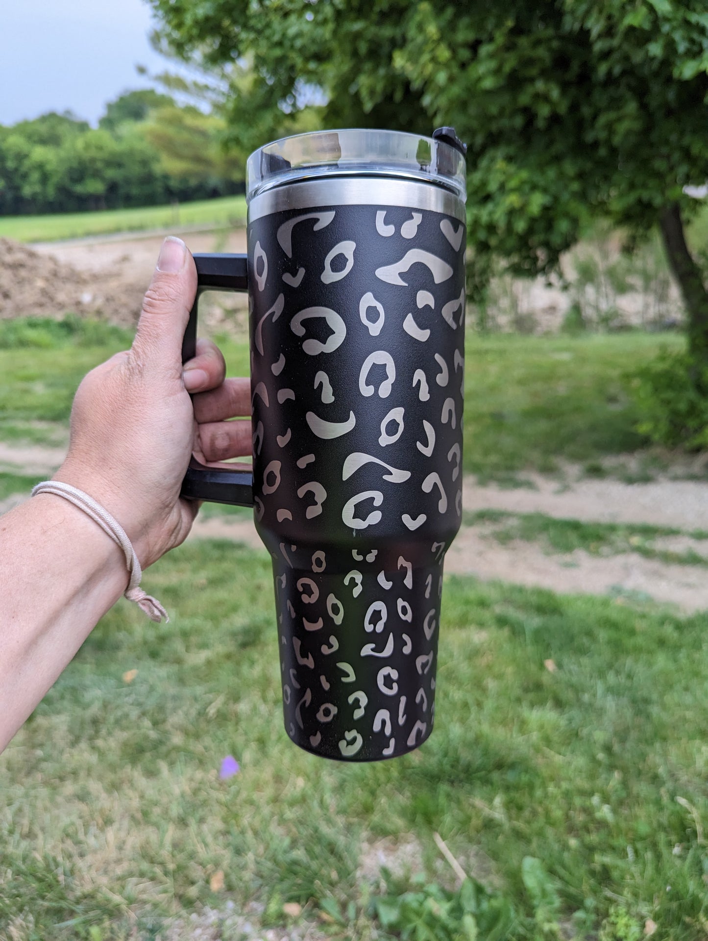 40oz Laser Engraved Animal Print Tumblers