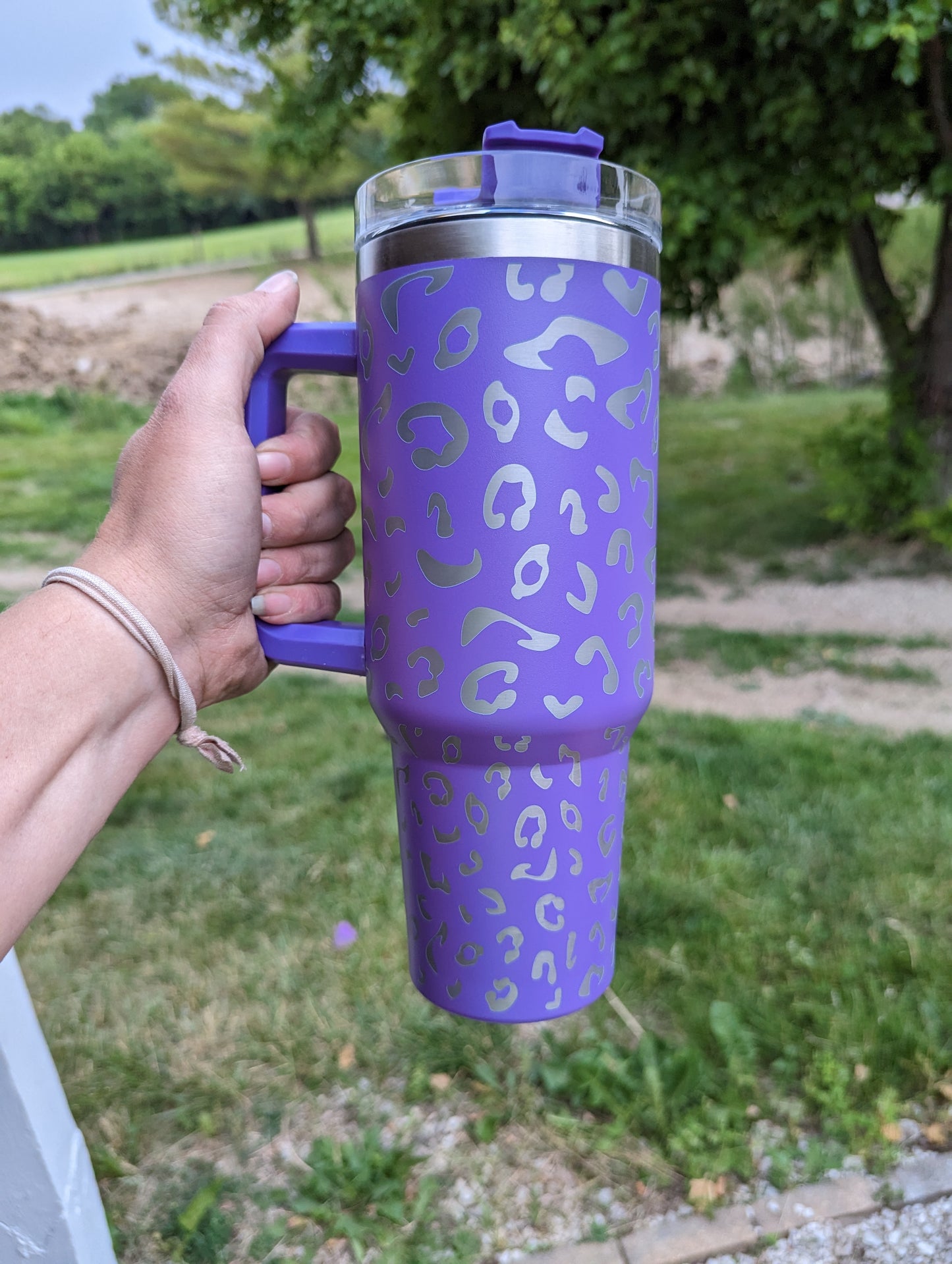 40oz Laser Engraved Animal Print Tumblers