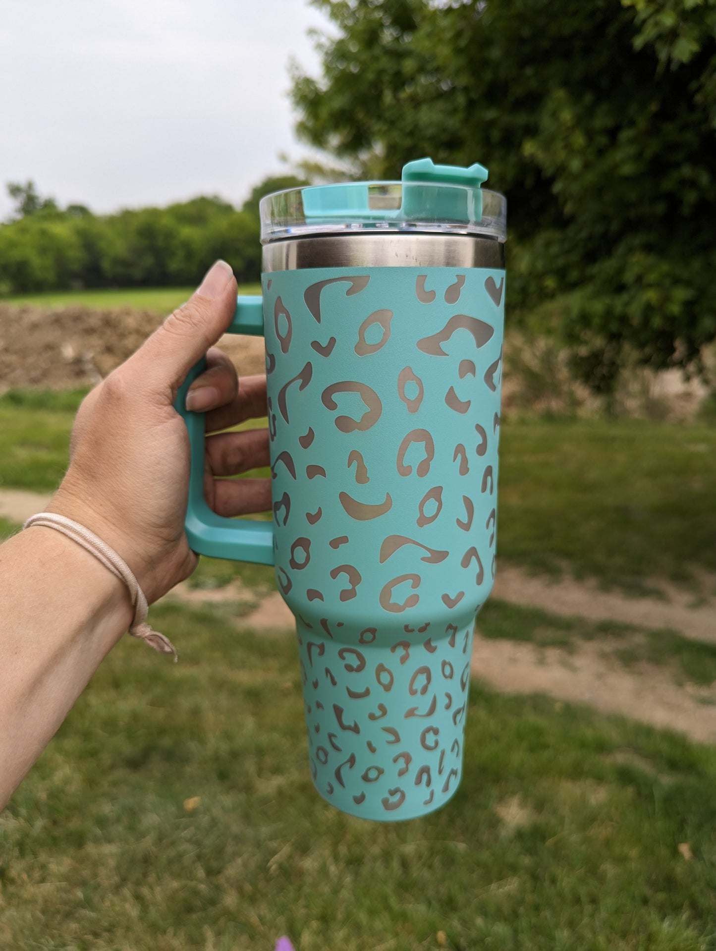 40oz Laser Engraved Animal Print Tumblers