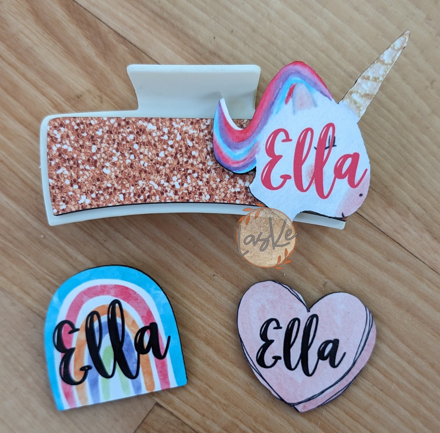 Hair Clips w Sublimation Plate - Blank for Sublimation