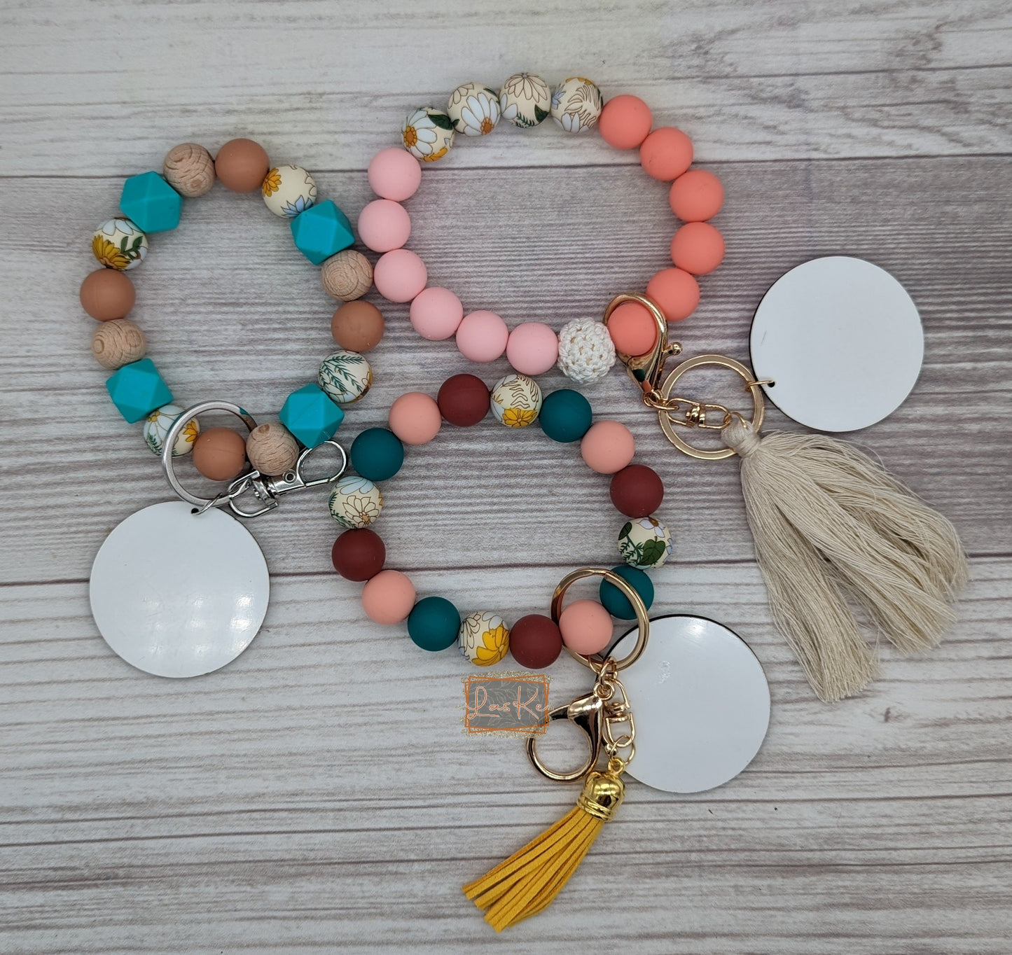 Boho Keychain Bracelet with MDF Sub Disk