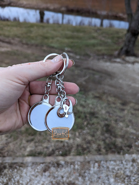 Interlocking Keychain Pair - Blank