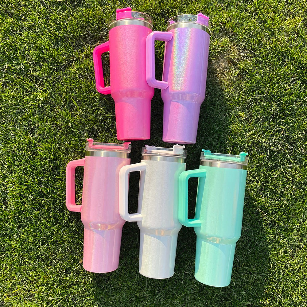 40oz Blank Sublimation Tumbler With Handle 
