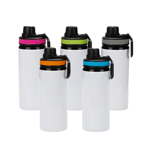 20 oz Sport Bottles w Color Ring - Blank for Sublimation
