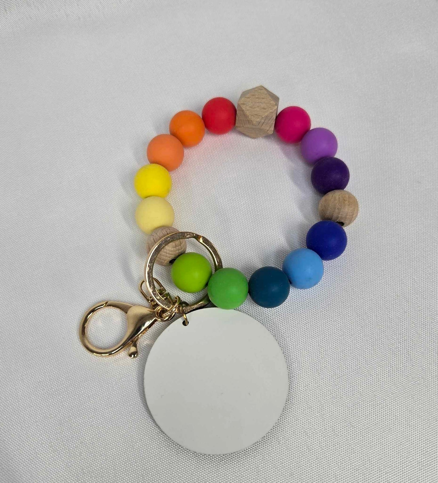 Rainbow Keychain Bracelet with MDF Sub Disk