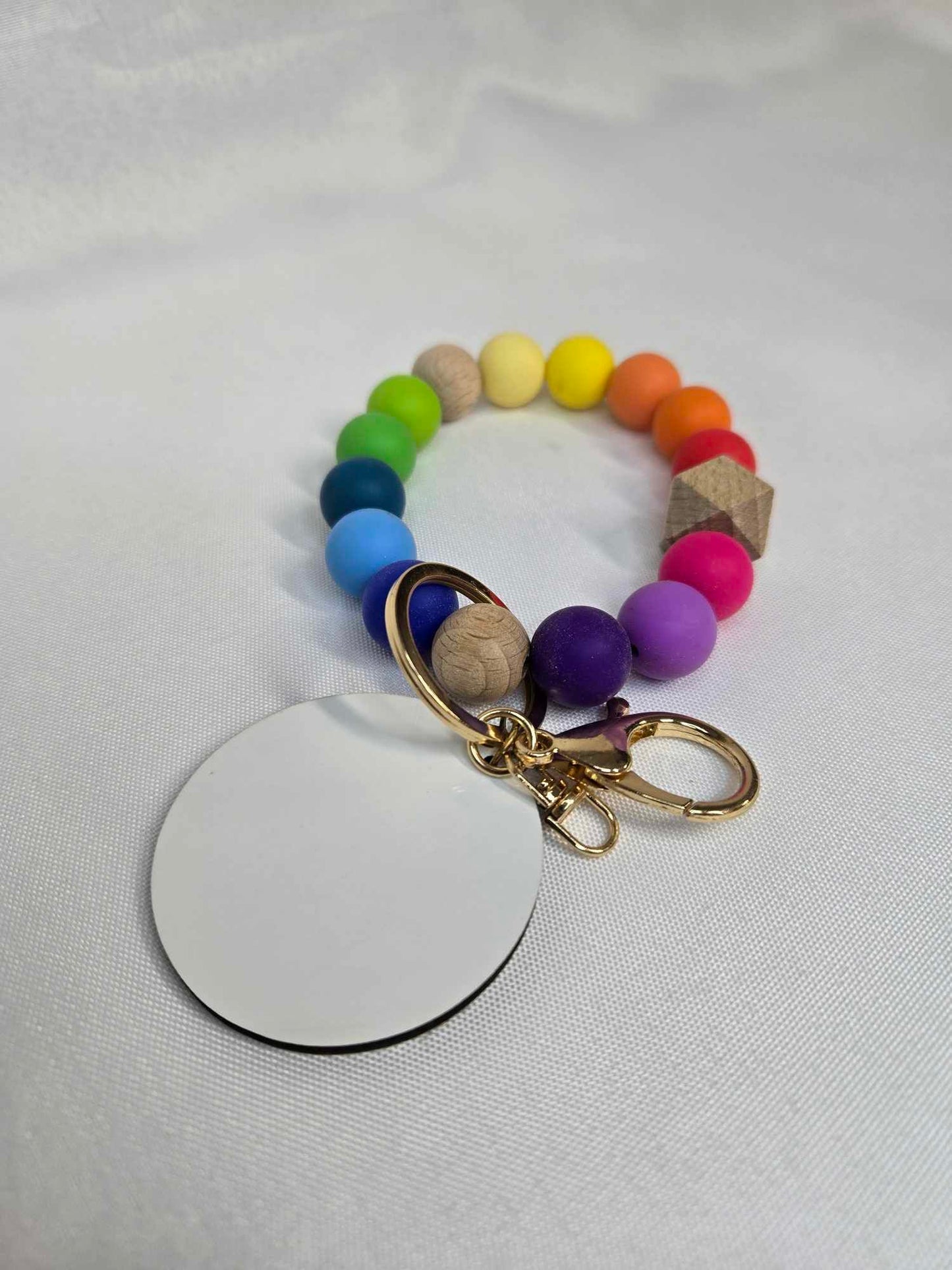 Rainbow Keychain Bracelet with MDF Sub Disk