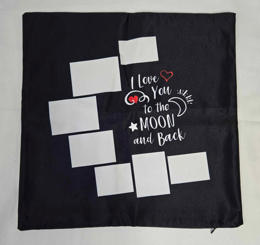 Pillowcase - Love to the Moon and Back - Blank for Sublimation