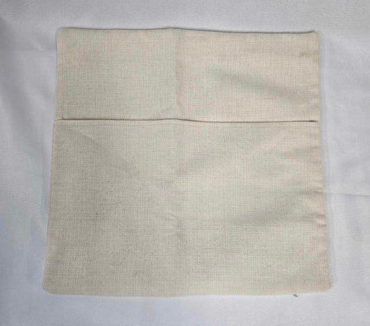 16" Square Linen Pillowcase w Pocket - Blank for Sublimation