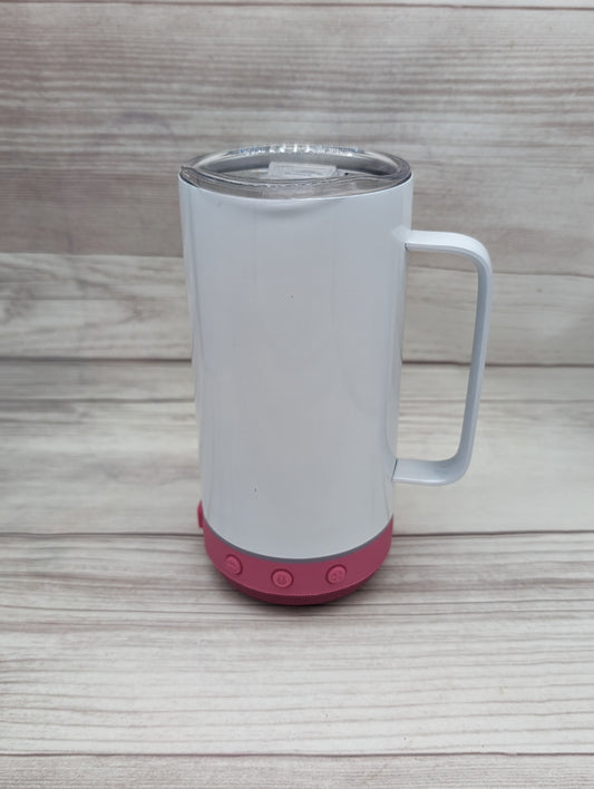 15oz Speaker Tumbler with Handle - Blank for Sublimation