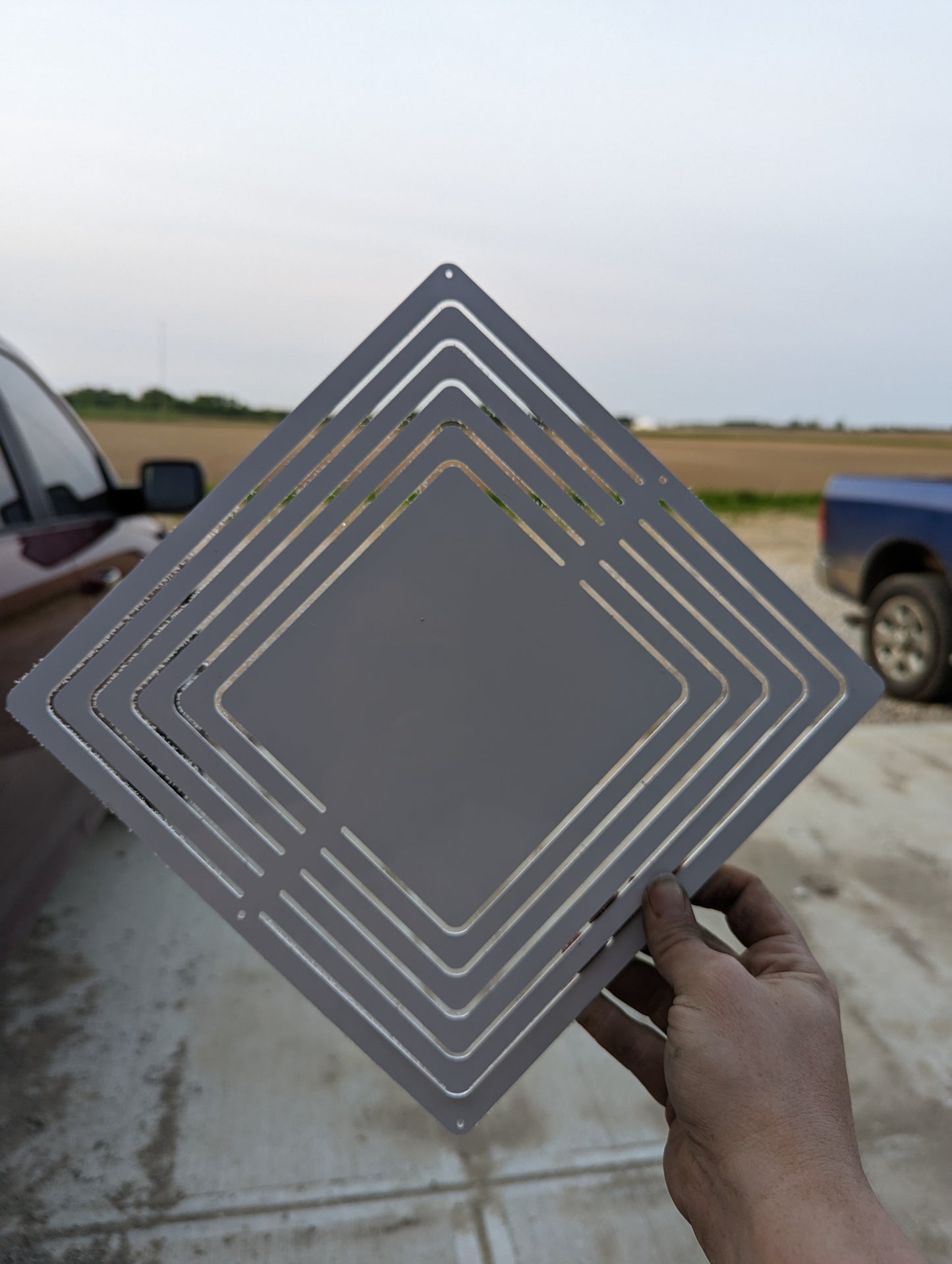 10" Square and Diamond Wind Spinners