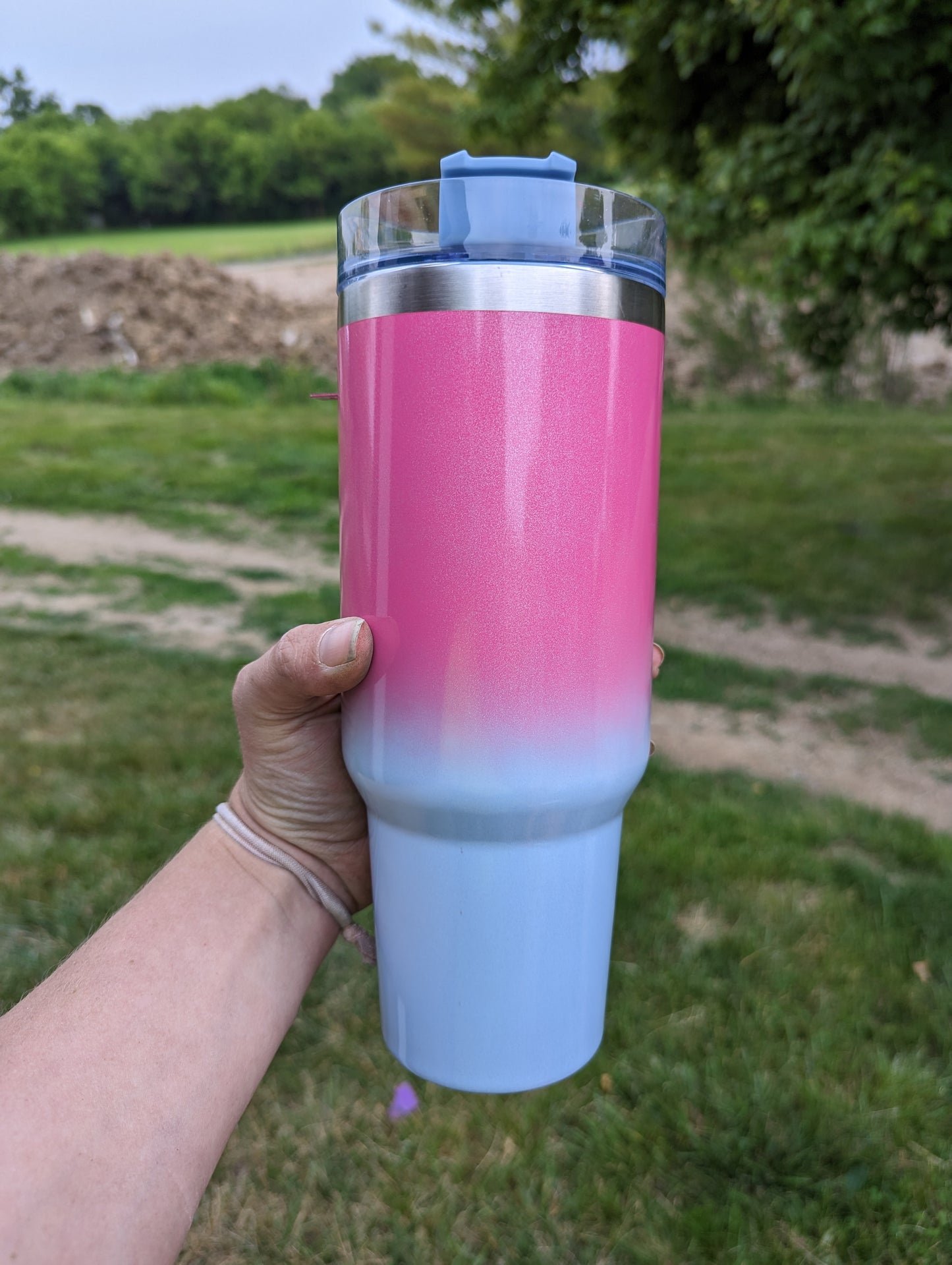 40oz Shimmer Ombre Sublimation Tumblers - Blank