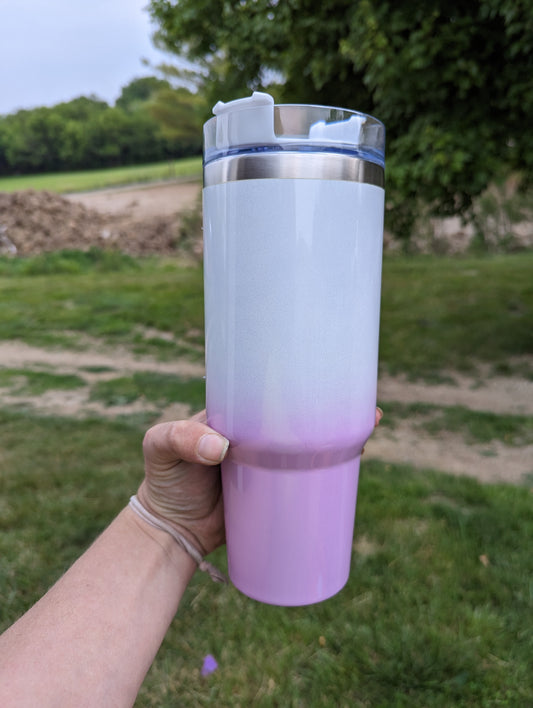 40oz Shimmer Ombre Sublimation Tumblers - Blank