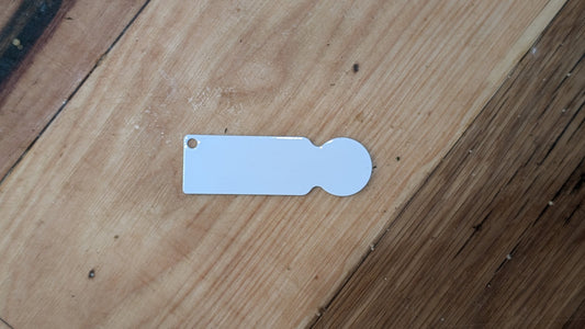 'Quarter' Keychain - Blank for Sublimation