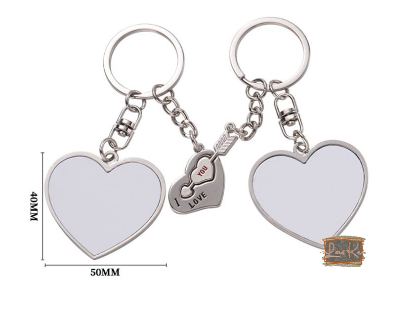 Interlocking Keychain Pair - Blank