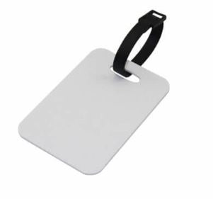 Double Sided Bag tag w/ Leather Strap