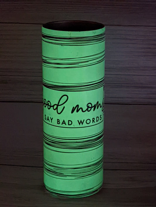 20oz Blank Green Glossy Glow in the Dark Tumbler